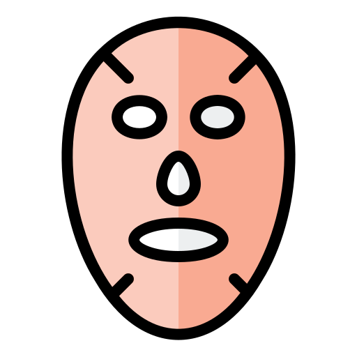 mascara facial Generic Outline Color icono
