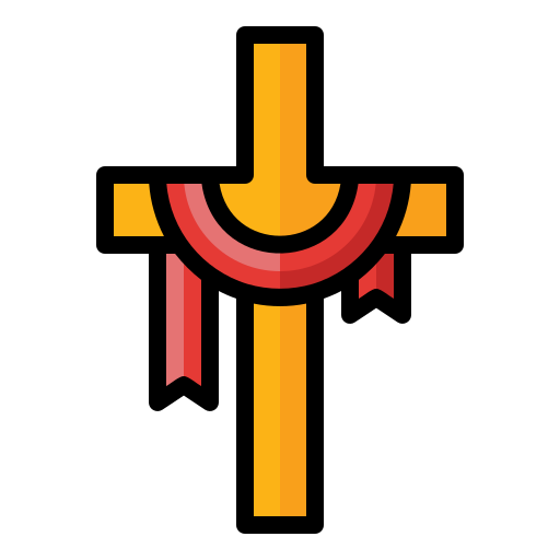 christliches kreuz Generic Outline Color icon