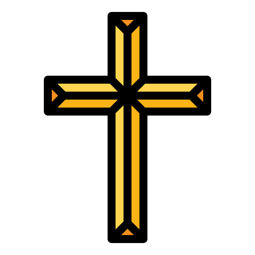 christliches kreuz Generic Outline Color icon