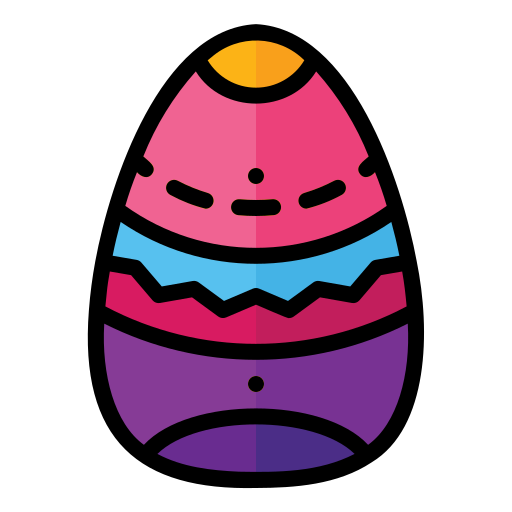 부활절 달걀 Generic Outline Color icon