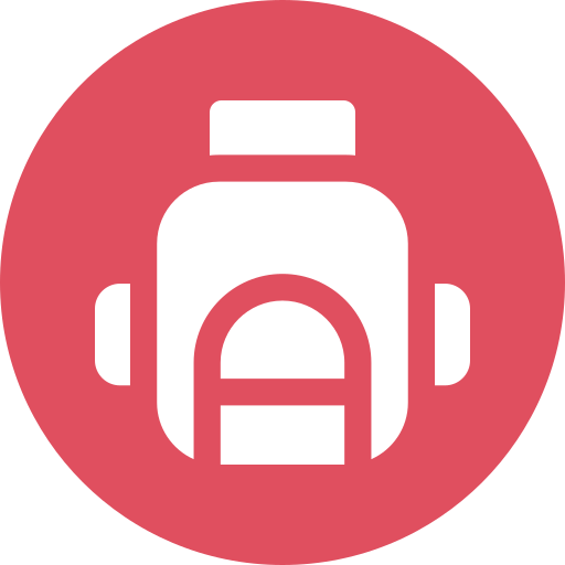 School bag Generic Circular icon