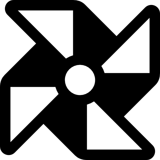Pinwheel Basic Rounded Filled icon