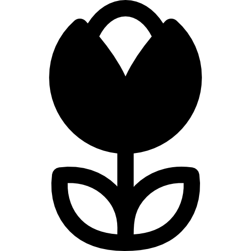 tulipán Basic Rounded Filled icono