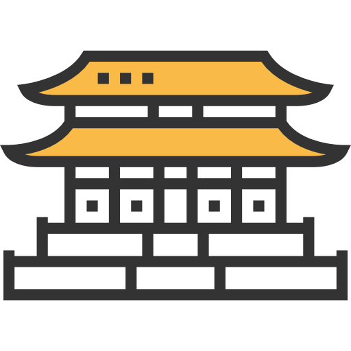 pałac gyeongbokgung Meticulous Yellow shadow ikona