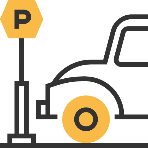 parkplatz Meticulous Yellow shadow icon