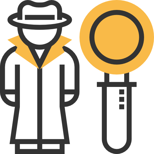 Detective Meticulous Yellow shadow icon