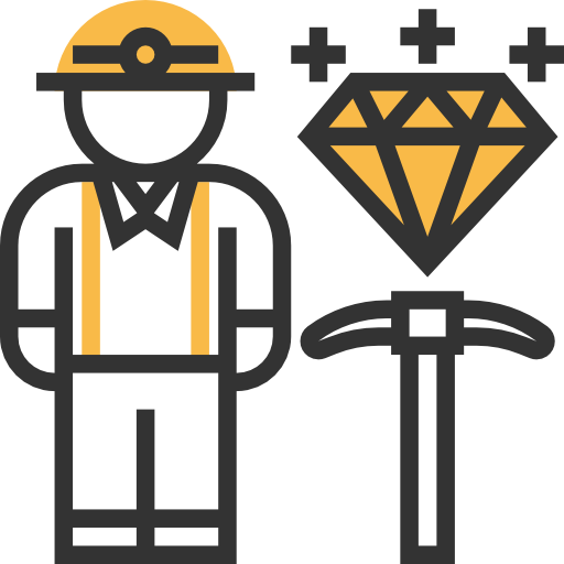 Miner Meticulous Yellow shadow icon