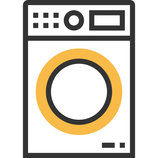 洗濯機 Meticulous Yellow shadow icon