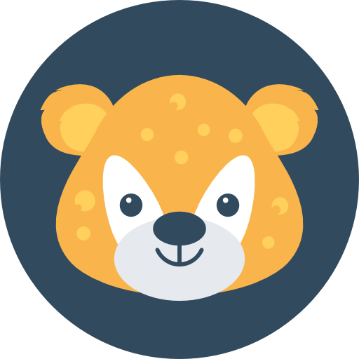 gepard Flat Color Circular ikona
