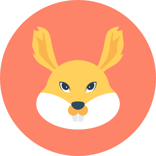Squirrel Flat Color Circular icon