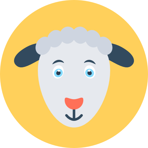 羊 Flat Color Circular icon