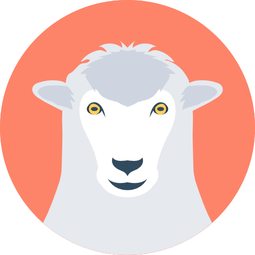 Sheep Flat Color Circular icon