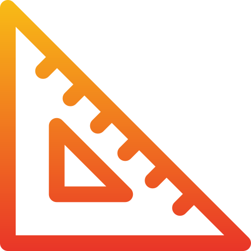 regla triangular Generic Gradient icono