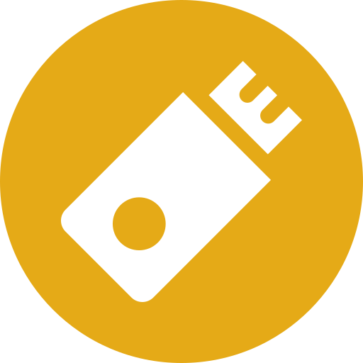 flash-disk Generic Circular icon