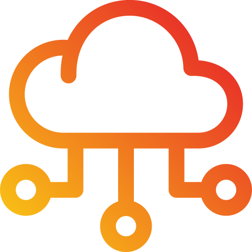 server cloud Generic Gradient icona