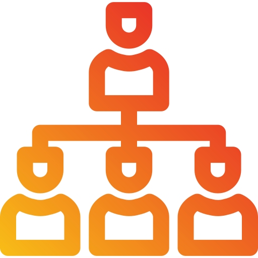 Organization structure Generic Gradient icon