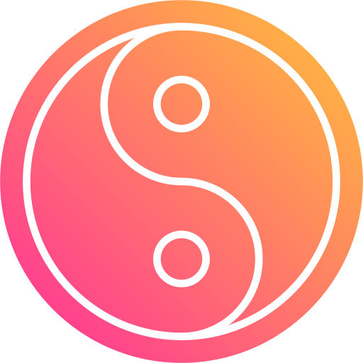 yin yang Generic Flat Gradient icona