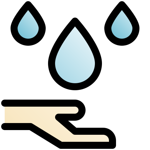 Waterdrop Fatima Lineal Color icon