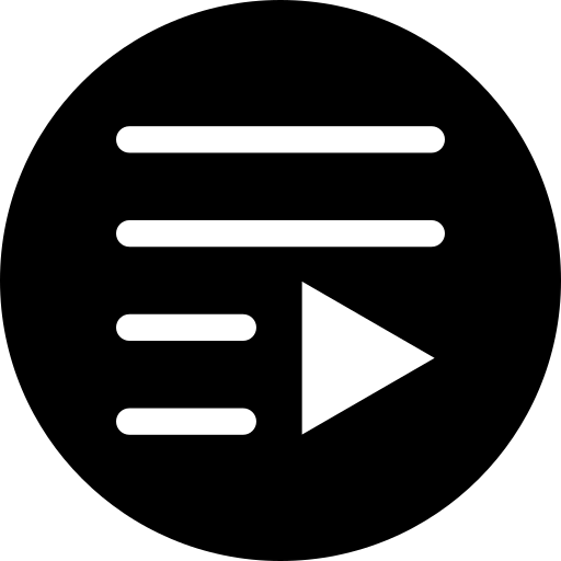 afspeellijst Generic Glyph icoon