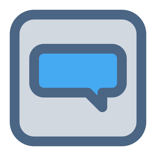 Chat Generic Outline Color icon