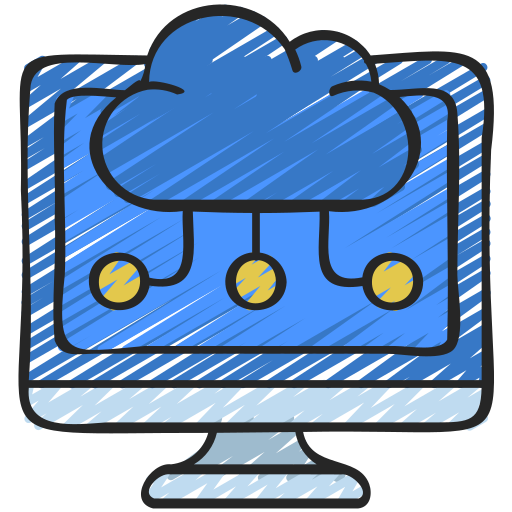 Cloud computing Juicy Fish Sketchy icon