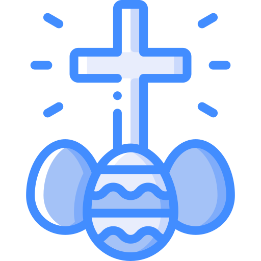 Easter eggs Basic Miscellany Blue icon