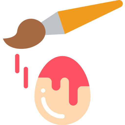 Painting egg Basic Miscellany Flat icon