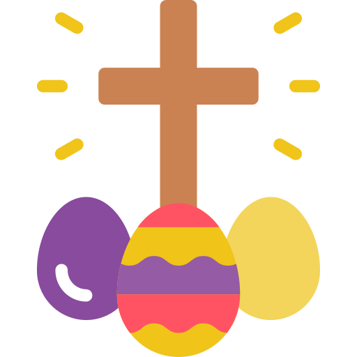 Easter eggs Basic Miscellany Flat icon
