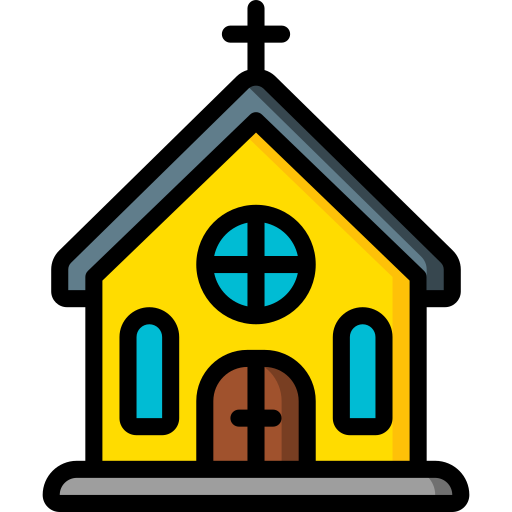 kościół Basic Miscellany Lineal Color ikona