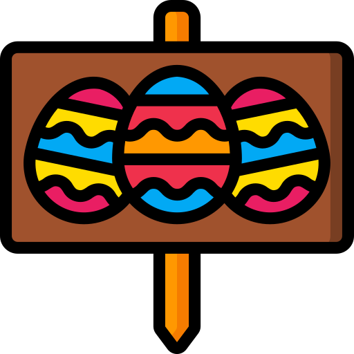 huevos de pascua Basic Miscellany Lineal Color icono