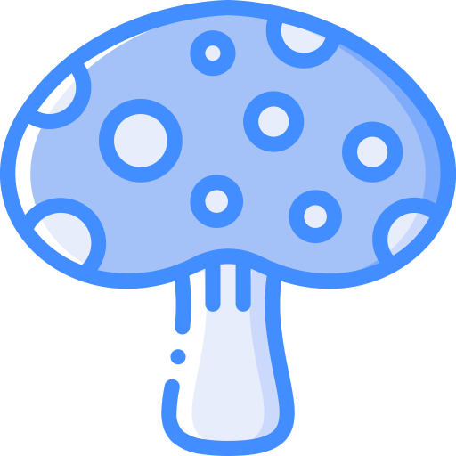 Mushroom Basic Miscellany Blue icon