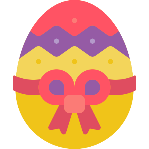 Easter egg Basic Miscellany Flat icon