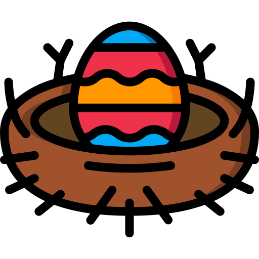 uovo di pasqua Basic Miscellany Lineal Color icona