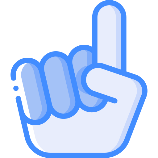 ręka z pianki Basic Miscellany Blue ikona