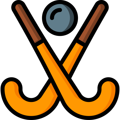 hockeyschläger Basic Miscellany Lineal Color icon