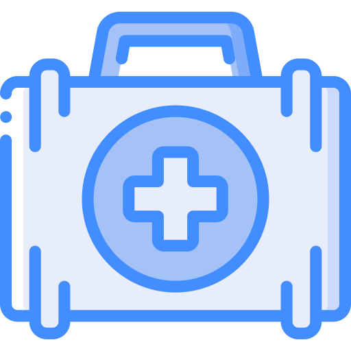 Medical kit Basic Miscellany Blue icon