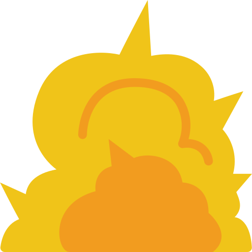 Explosion Basic Miscellany Flat icon