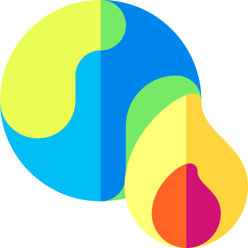 Global warming Basic Rounded Flat icon
