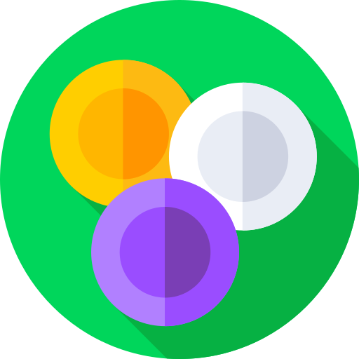 Doubloon Flat Circular Flat icon