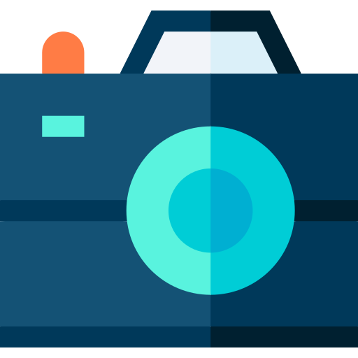 카메라 Basic Straight Flat icon