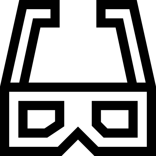 occhiali 3d Basic Straight Lineal icona