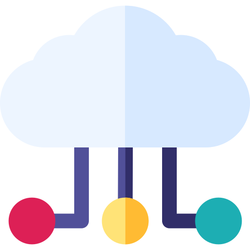 Cloud computing Basic Rounded Flat icon