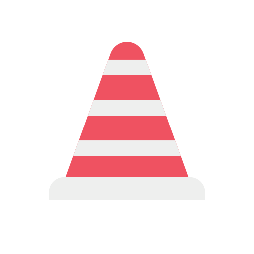 Traffic cone Dinosoft Flat icon