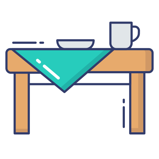Dining table Dinosoft Lineal Color icon