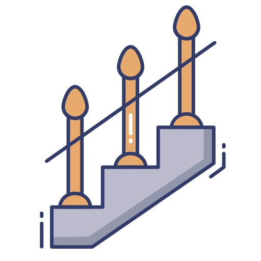 Stairs Dinosoft Lineal Color icon