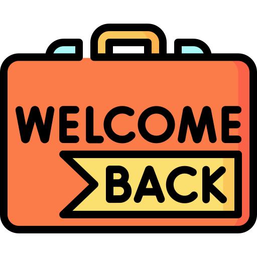 Welcome back Special Lineal color icon