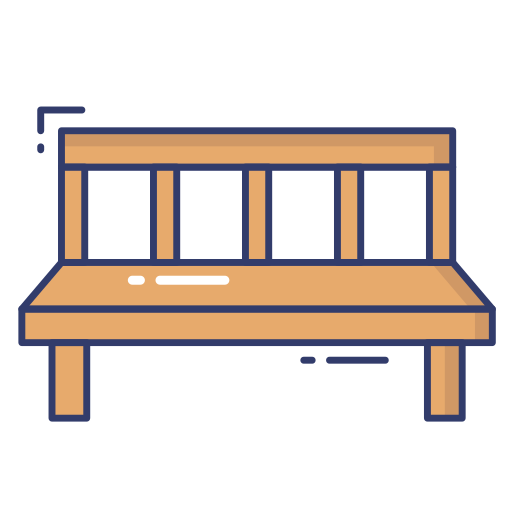 Bench Dinosoft Lineal Color icon