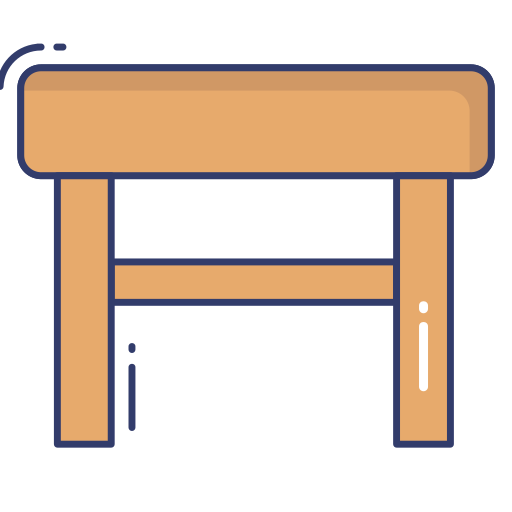 Stool Dinosoft Lineal Color icon