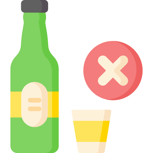 kein alkohol Special Flat icon