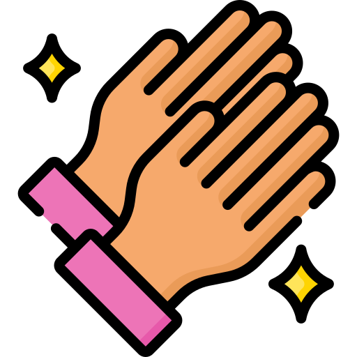 las manos Special Lineal color icono